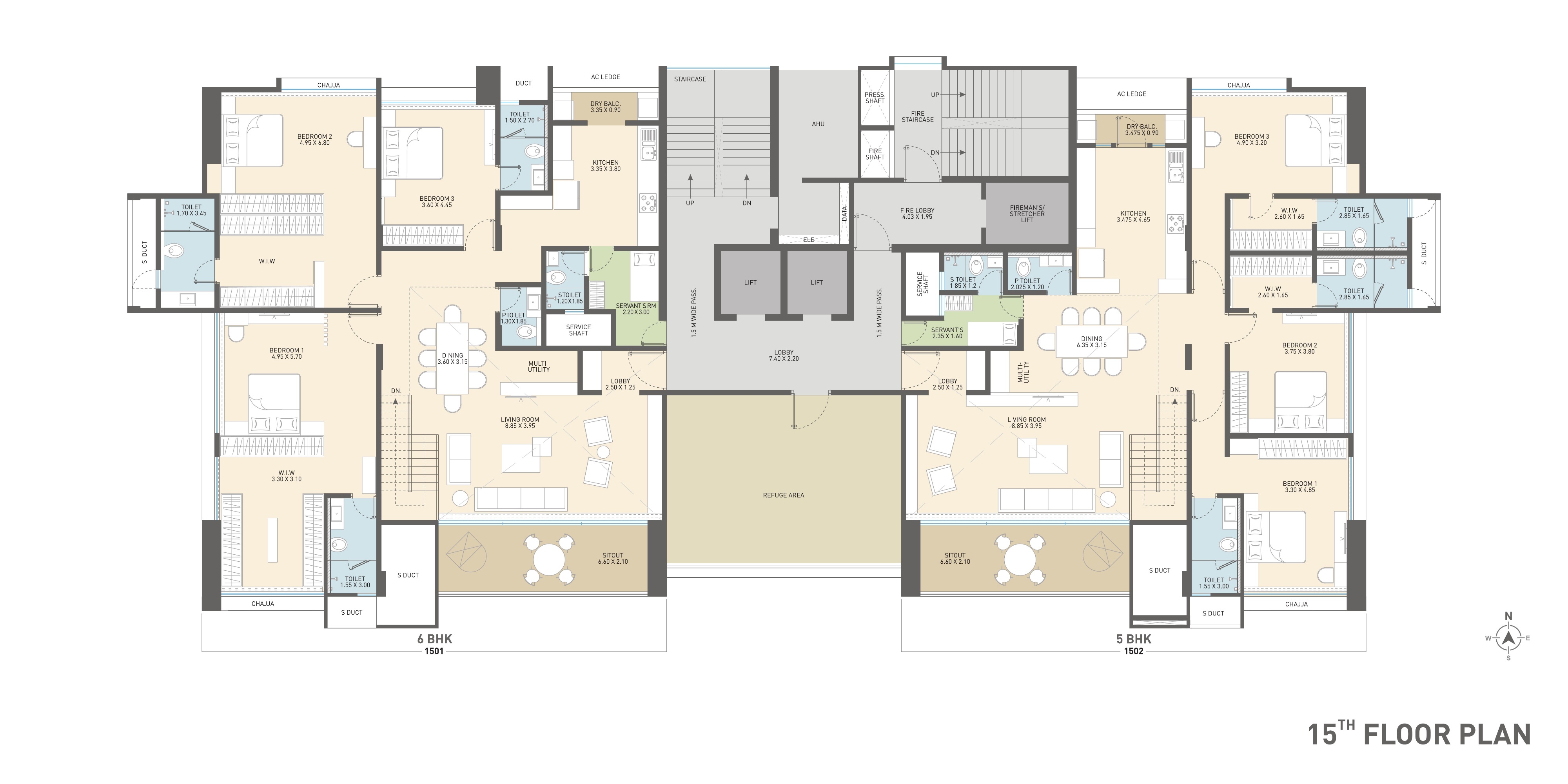 5BHK Duplex 3344sqft · 1